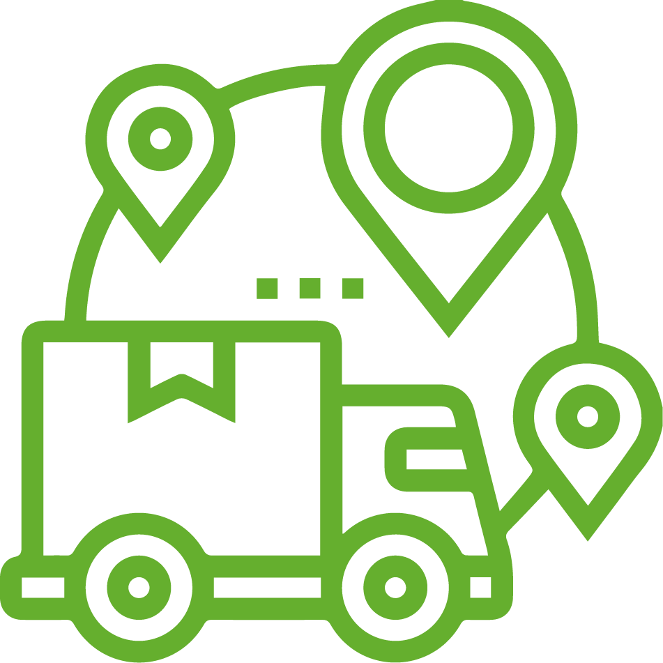 icono de distribución de productos
